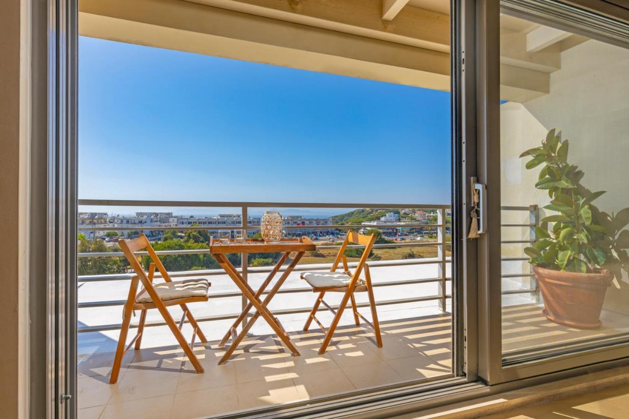 Apartamento Sunny Penthouse,Modern Amenities+Aegean View Rhodes City Exterior foto